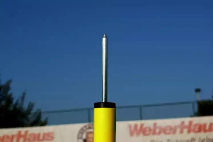 Set of 6 Telescopic slalom poles with spike - 91cm to 172cm