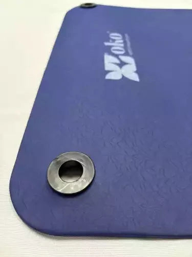 Yoga mat with eyelets - 180cm x 60cm x 0.5cm
