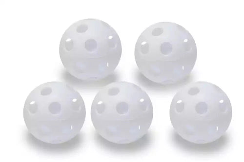 Hockey/floorball balls with holes (pack of 5) diameter 100mm