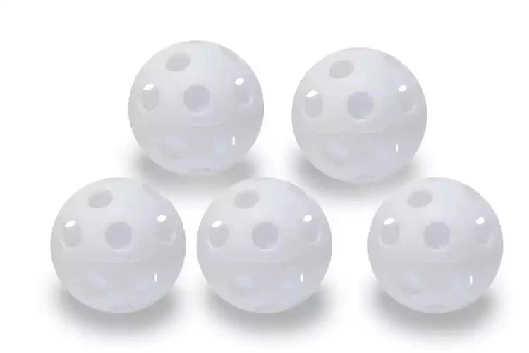 Hockey/floorball balls with holes (pack of 5) diameter 100mm