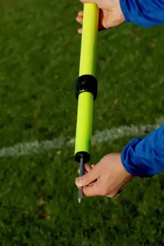 Set of 6 Telescopic slalom poles with spike - 91cm to 172cm