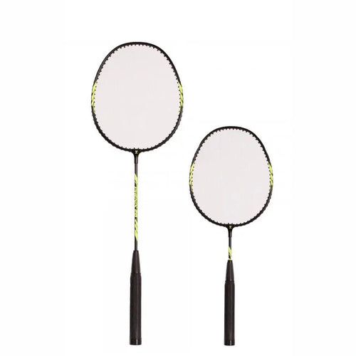 Height adjustable badminton racket - 52.5cm to 66cm