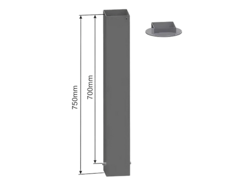 Attachment sleeves for basketball goal - 100mm x 100mm