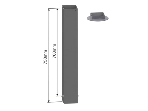 Attachment sleeves for basketball goal - 140mm x 140mm Powershot