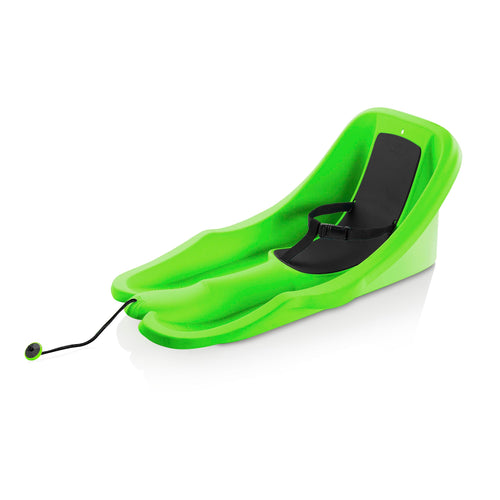 Baby sled with safety harness and pull rope Powershot