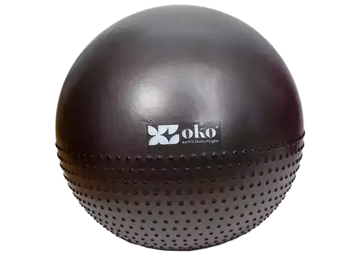 Gym ball grey - diameter 65cm with pump