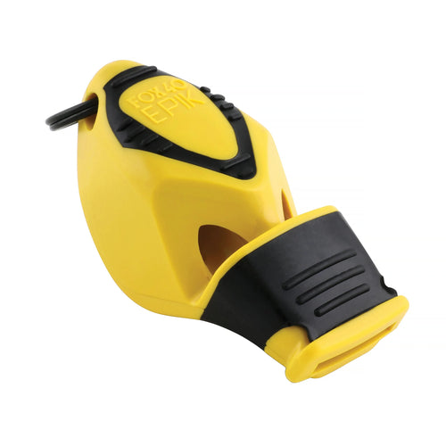 Professional Whistle with Cushioned Mouth Grip 115 dB – Yellow / Black
