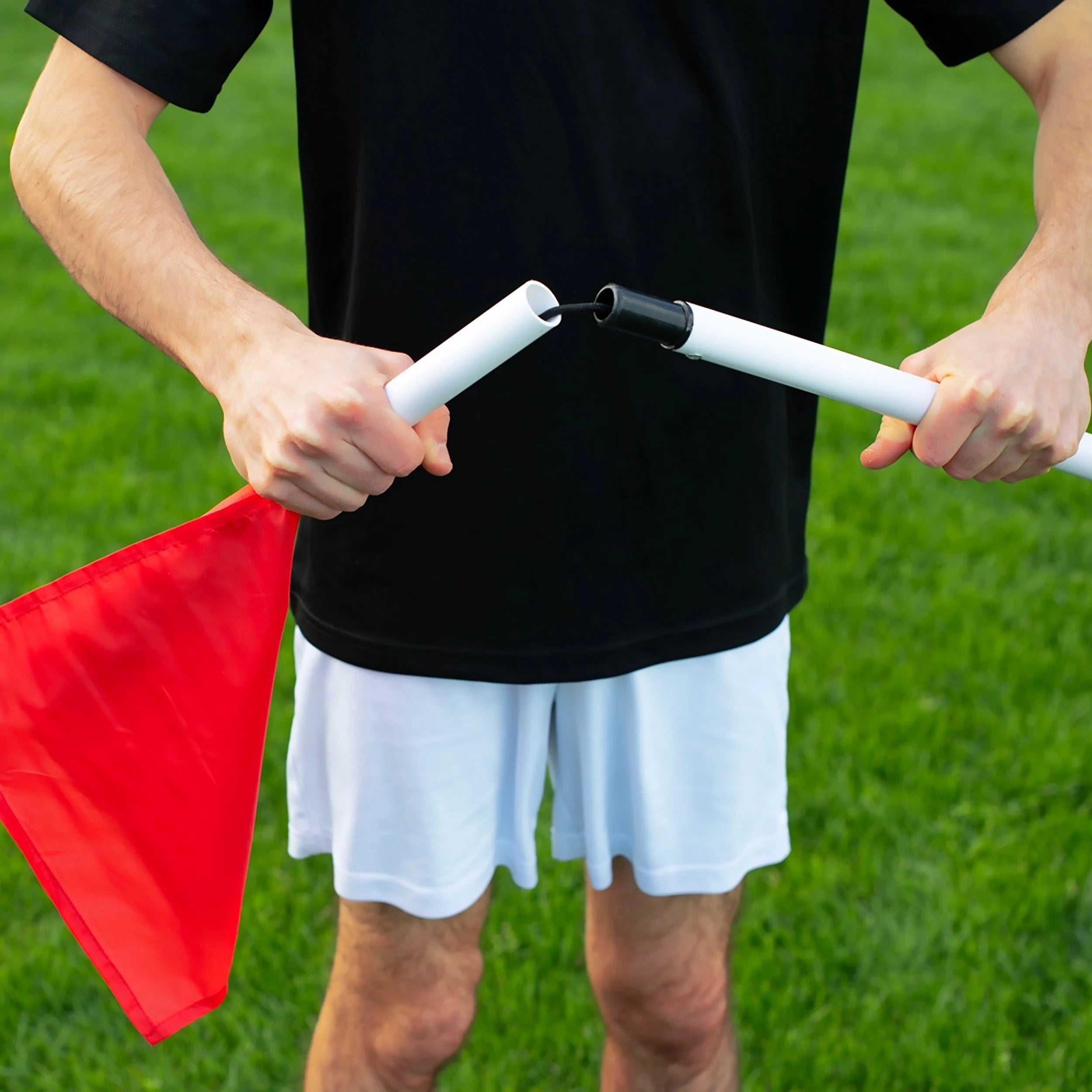 Set of 4 football corner posts flexible and foldable Powershot