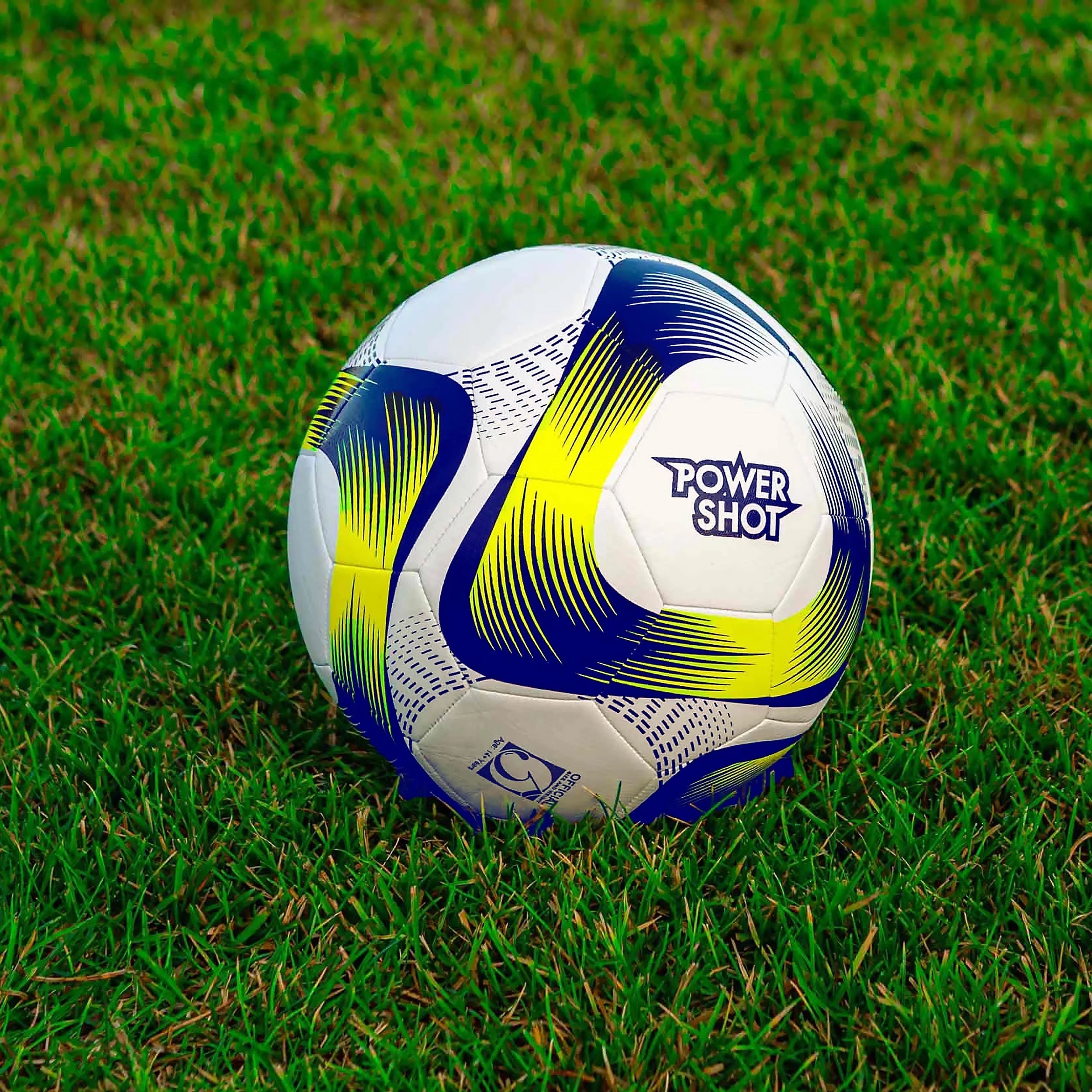 Football yellow and blue - size 3 Powershot