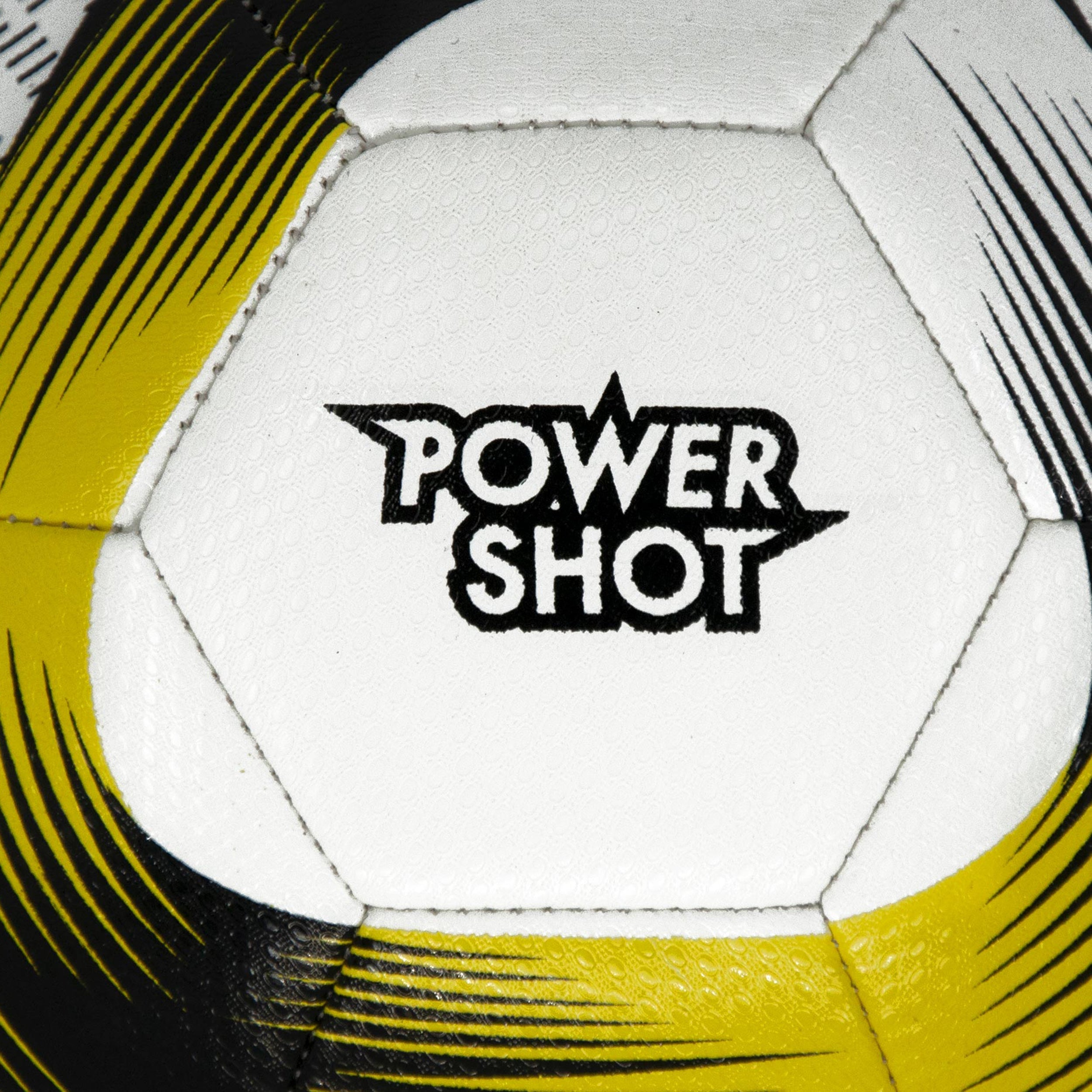Football yellow and black size 5 - Set of 5 with Pump and Storage Bag Powershot