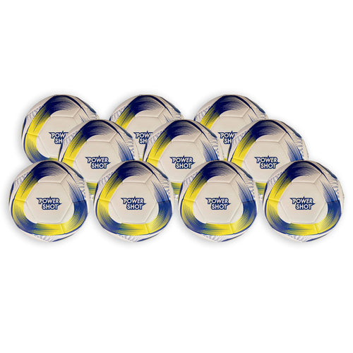 Football yellow and blue - size 4 - Set of 10 Powershot