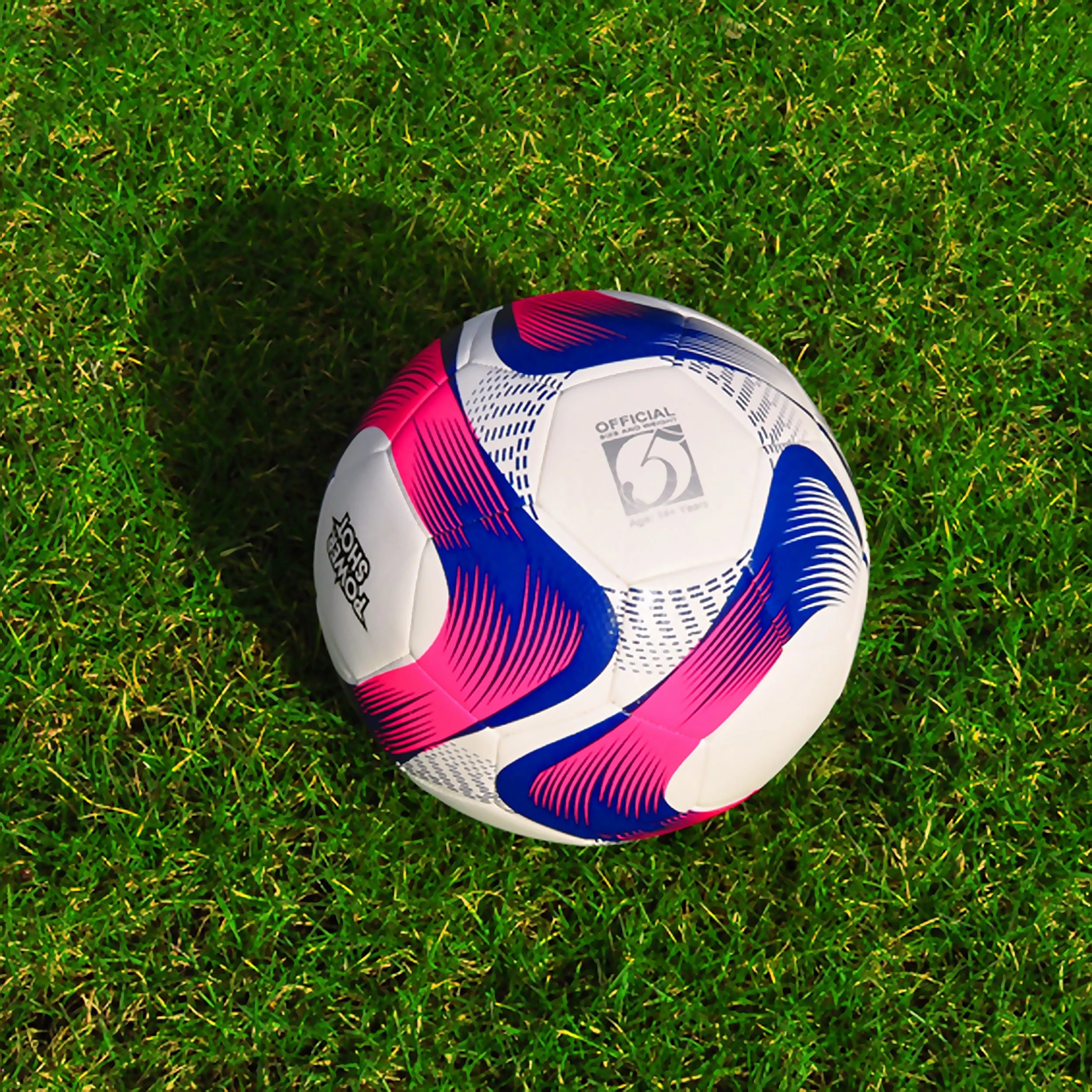 Football pink and blue size 5 Powershot
