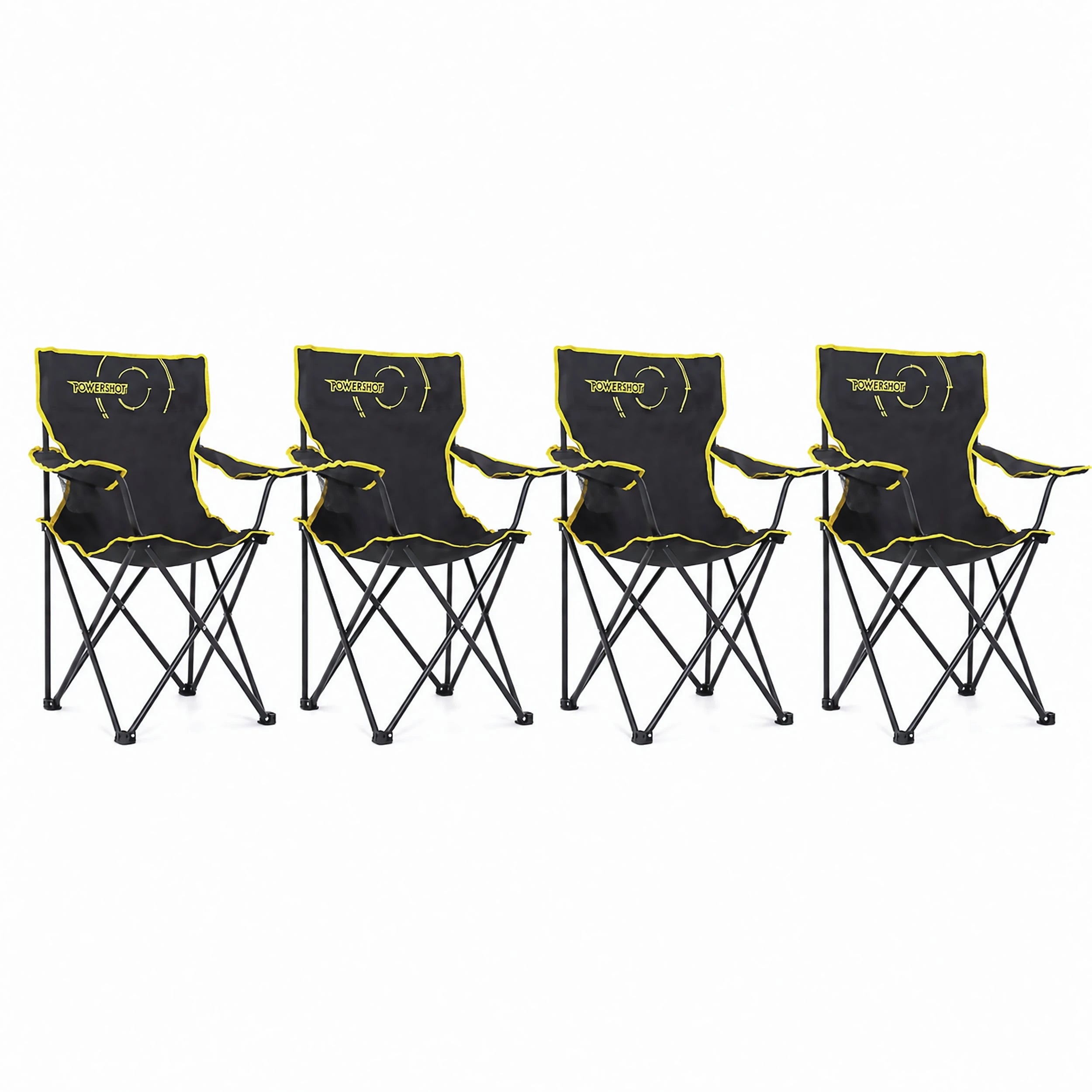 Set of 4 multi-purpose folding chair with carry bag Powershot