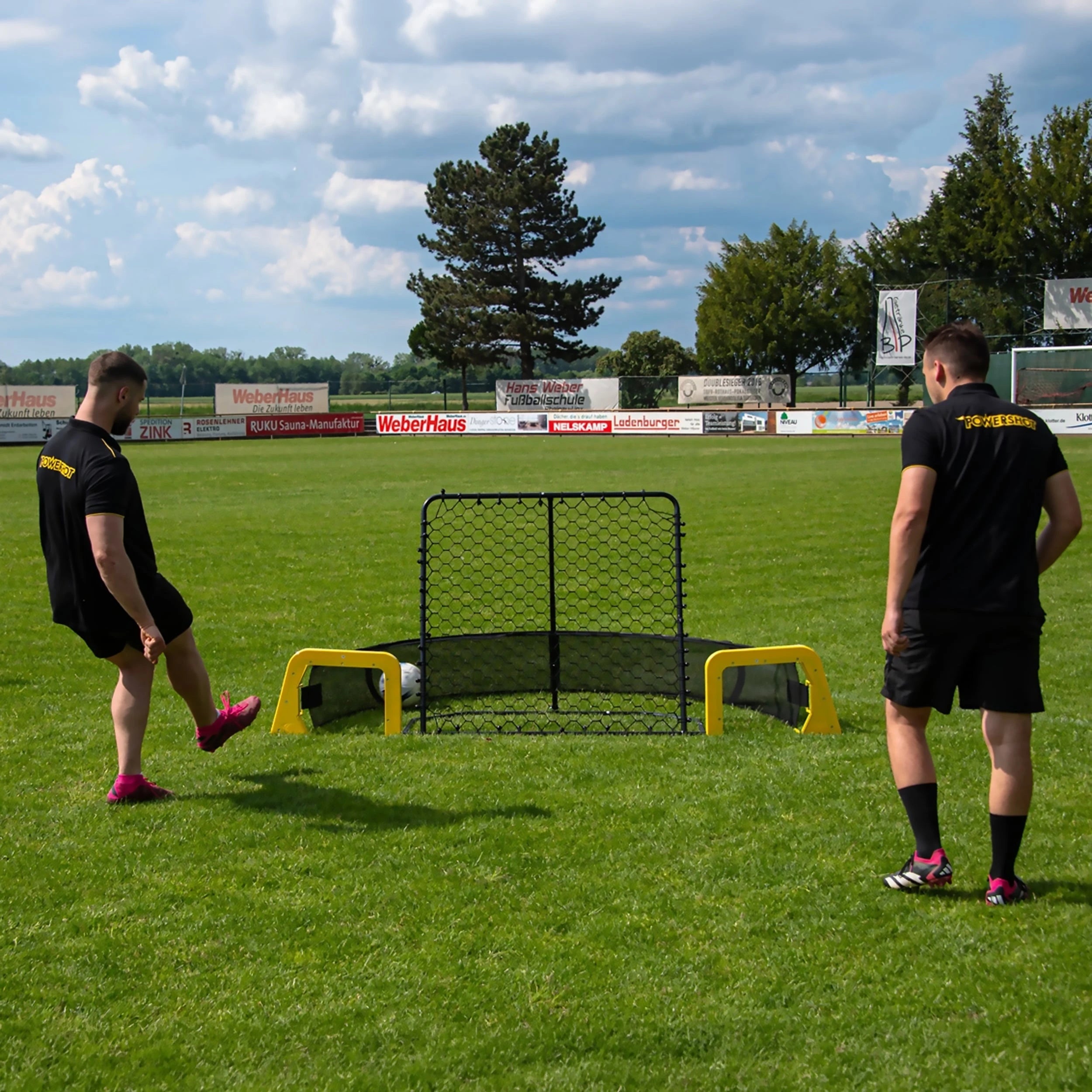 Footballmaster with bounce net - Adult - 100cm x 100cm Powershot