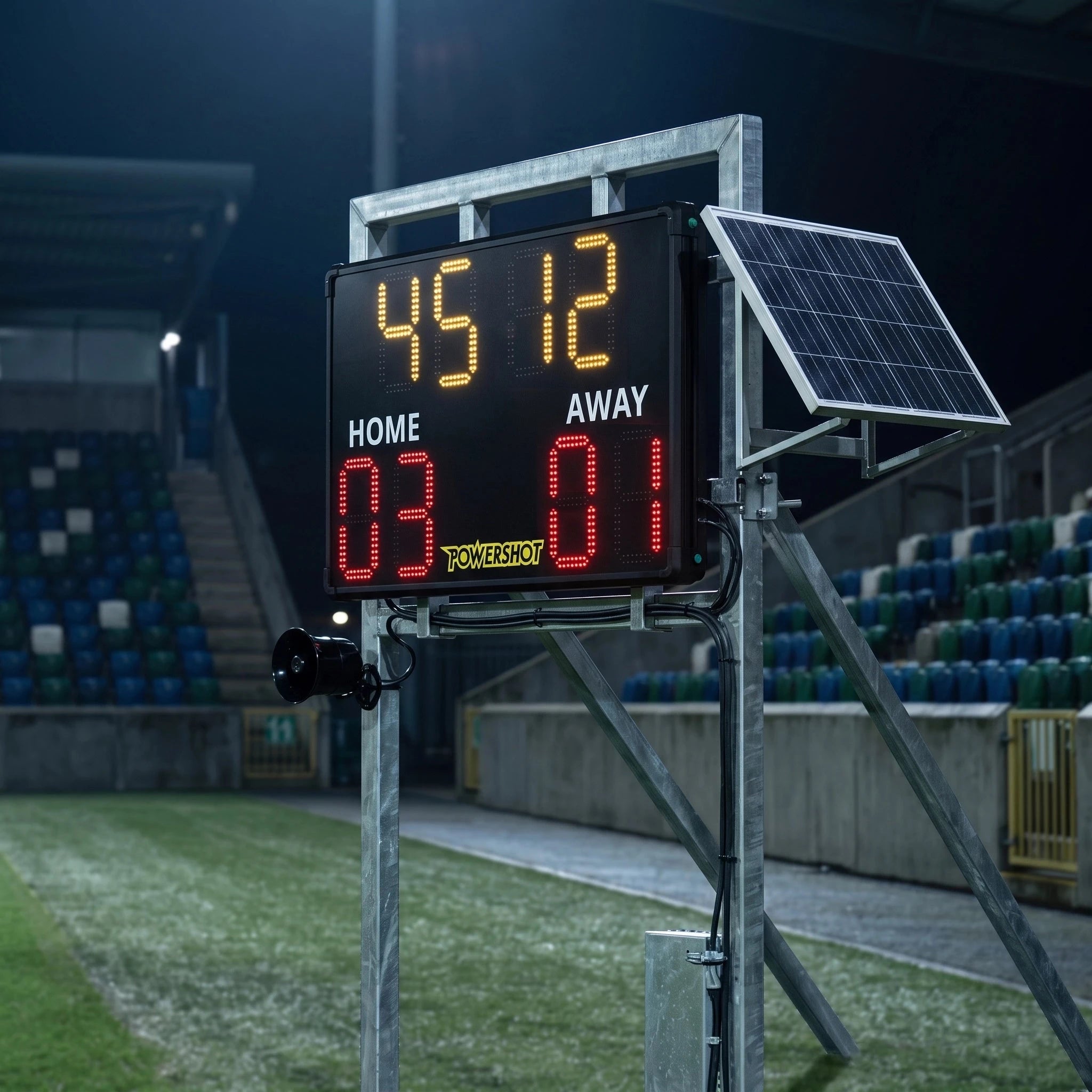 Innovative outdoor football scoreboard – 110cm x 70cm x 7cm
