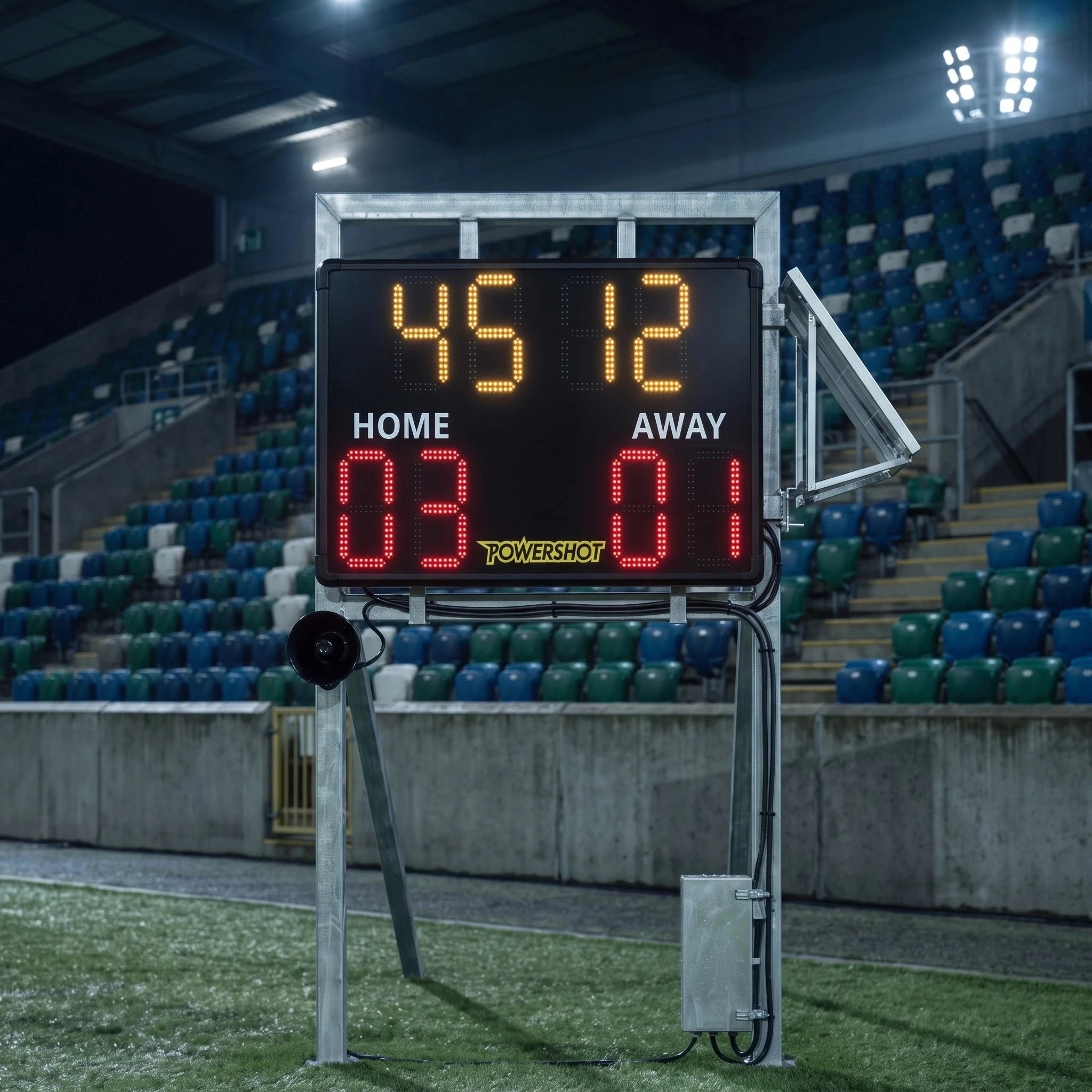Innovative outdoor football scoreboard – 110cm x 70cm x 7cm