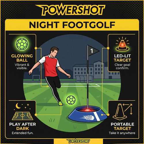 Kit of 6 foot golf targets with lights
