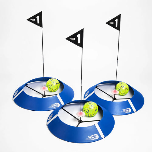 Kit of 3 foot golf targets with lights