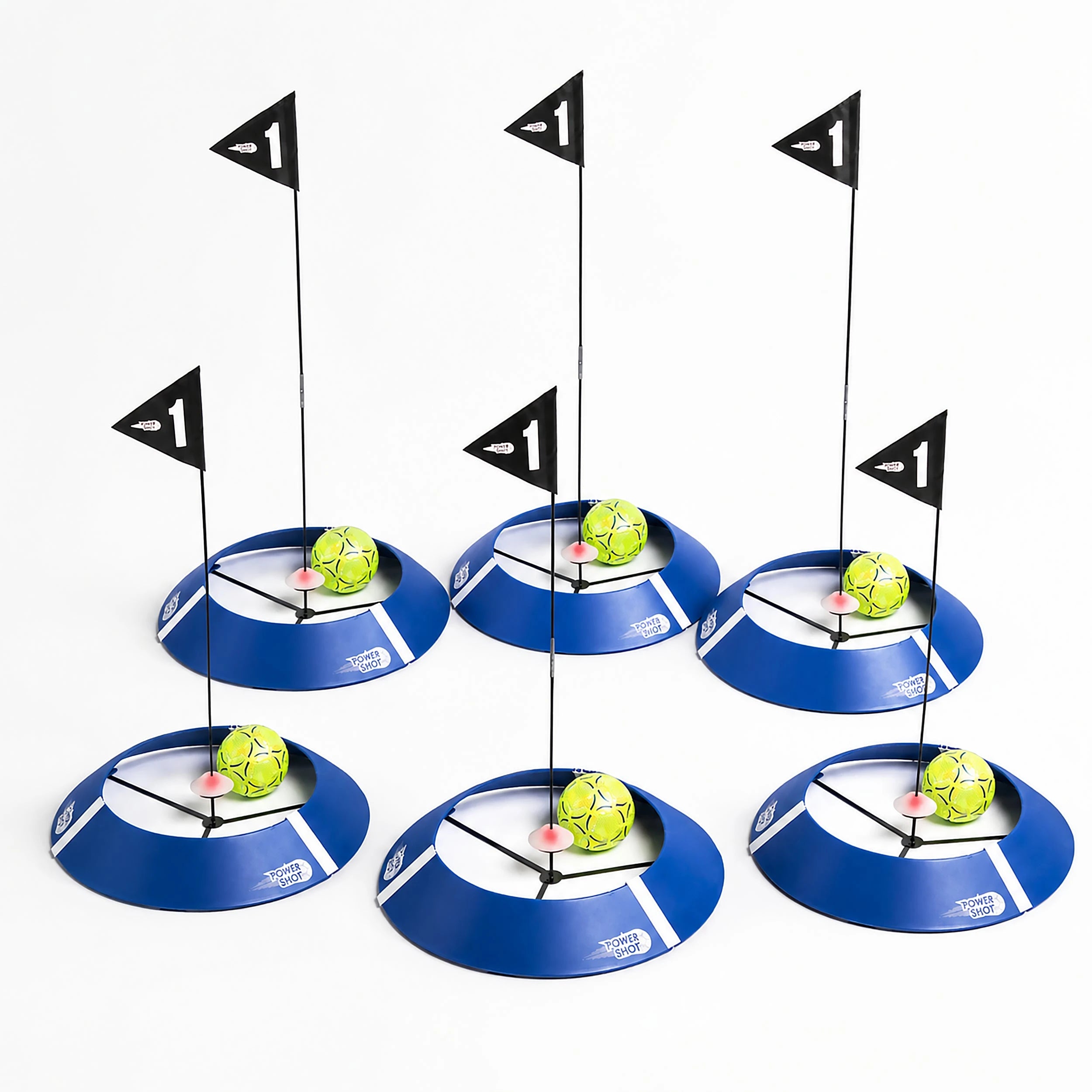 Kit of 6 foot golf targets with lights