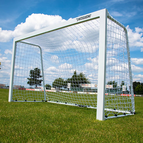Mini aluminium football goal - 2m x 1.2m with ballast bags Powershot
