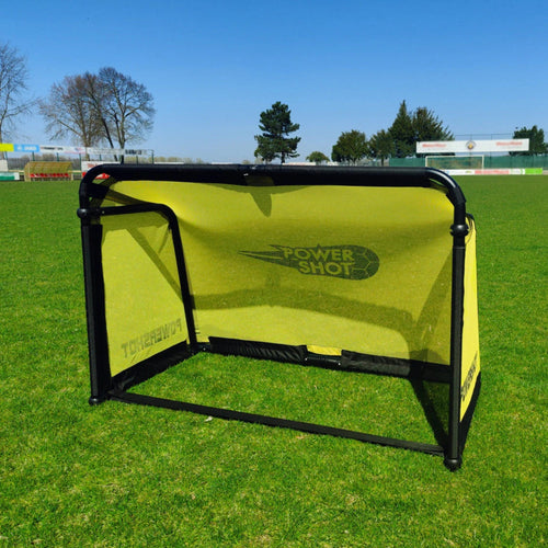 Folding aluminium mini football goal - 1.5m x 1m Powershot