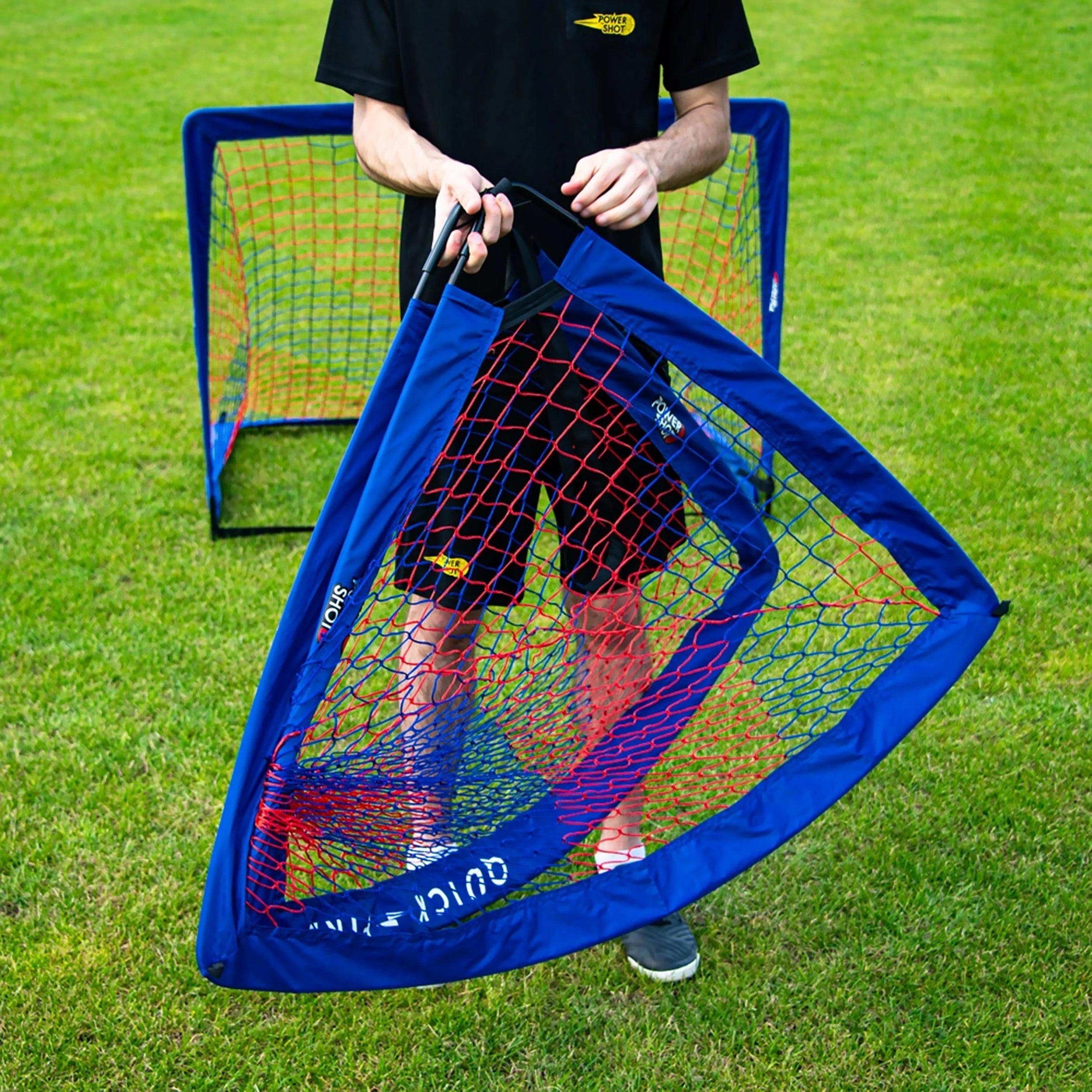 Pair of pop up goals - 1,2m x 0,9m (4' x 3') Powershot