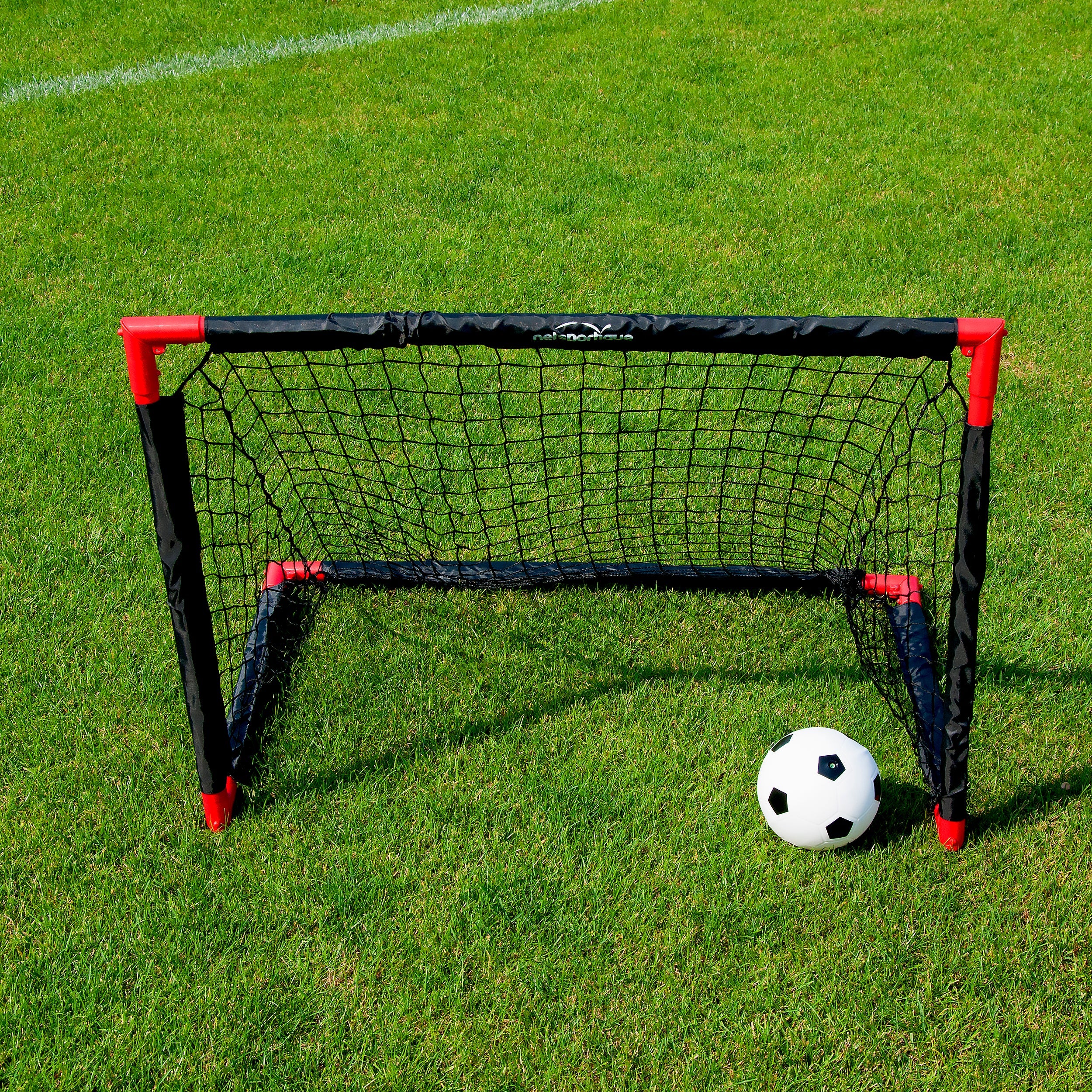 Foldable football goal - 90cm x 60cm - free ball Netsportique