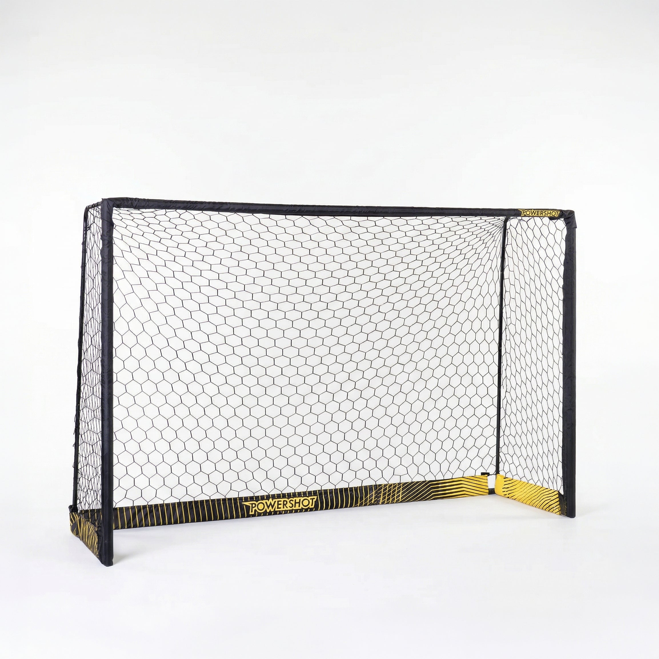 Black steel football goal - 3m x 2m