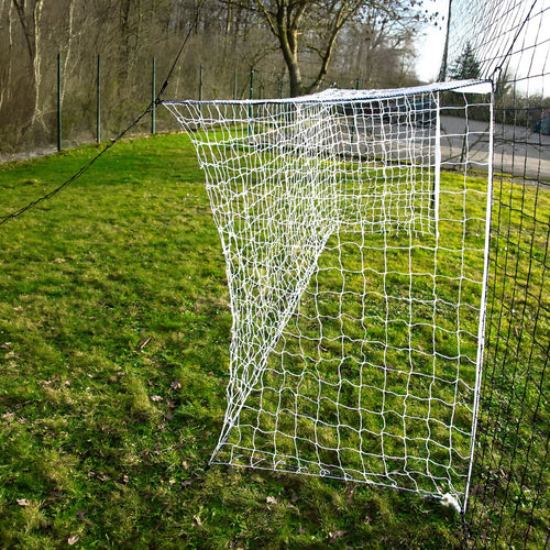 Football goal - 3.7m x 1.8m - with integrated protective net - 6.5m x 3m Powershot