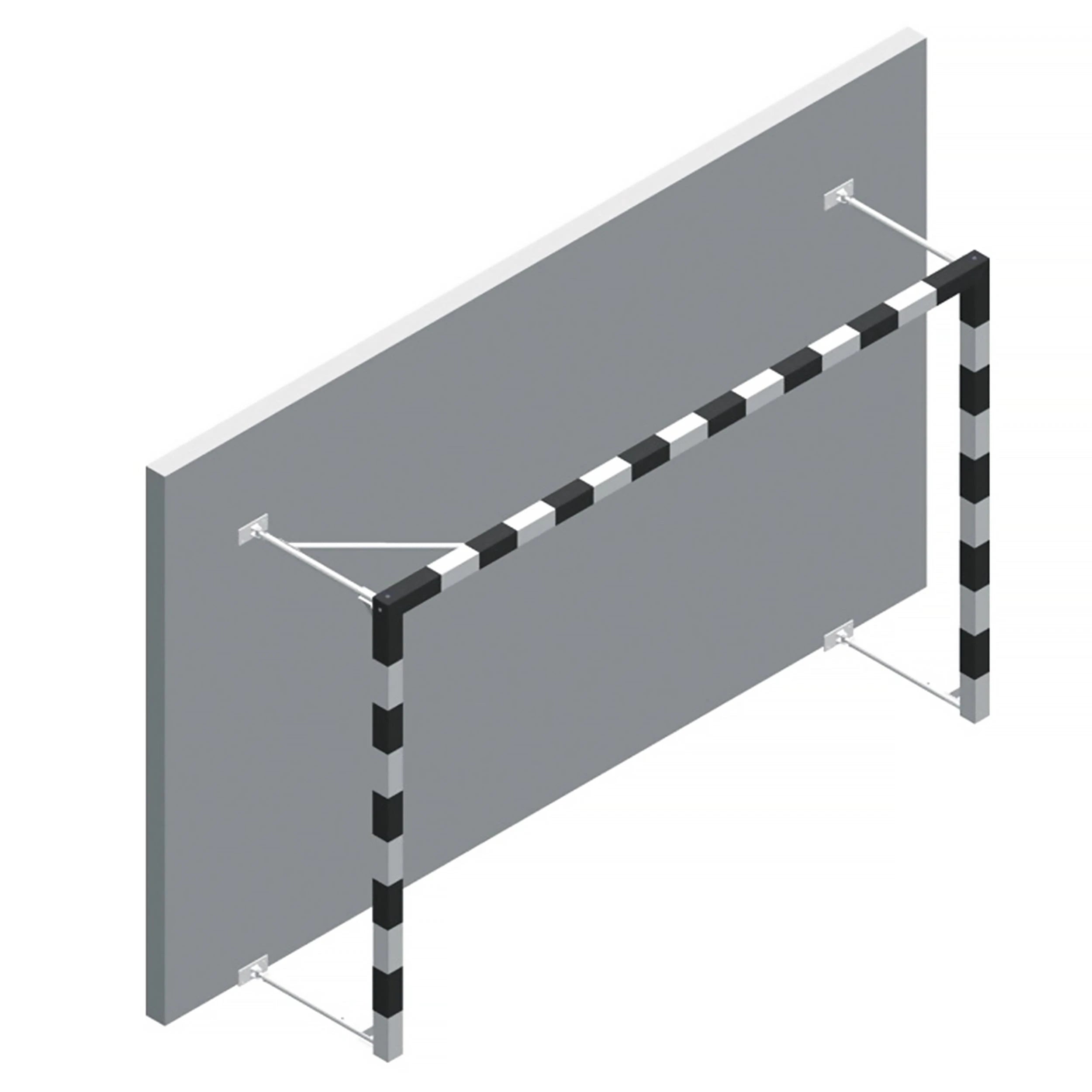 Folding handball goal - 3m x 2m - Aluminium