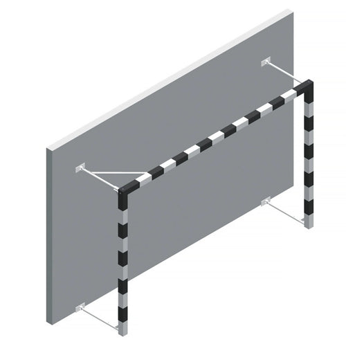 Folding handball goal - 3m x 2m - Aluminium
