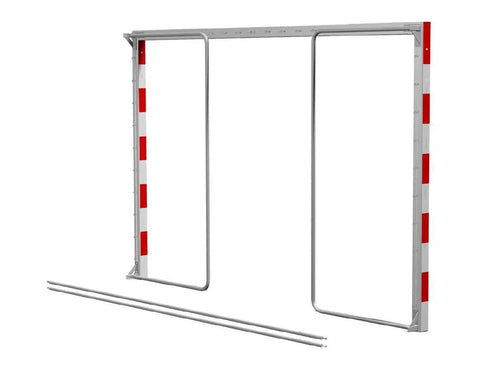 Foldable and mobile aluminium competition handball goal - 3m x 2m