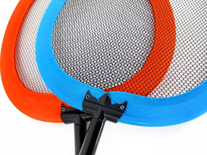 Beach badminton set with 63cm rackets and carry bag