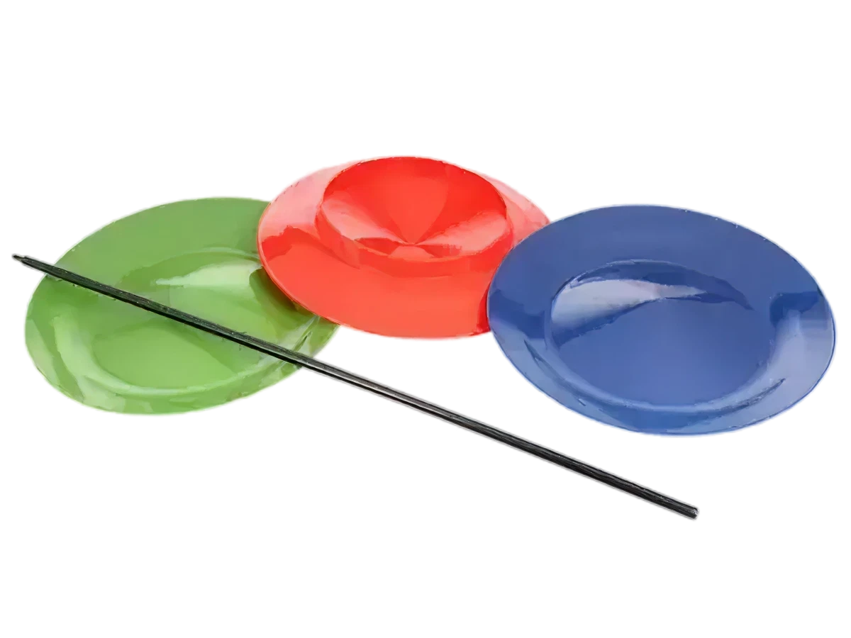 Juggling plates with sticks set of 3