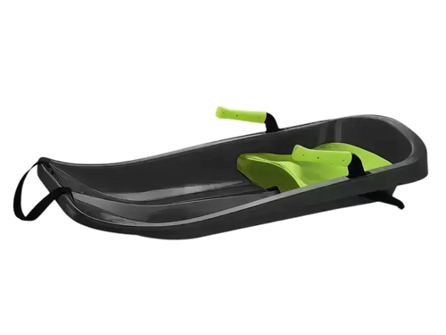 Traditional Children's Snow Sled with Dual Hand Brakes and Tow Rope Powershot