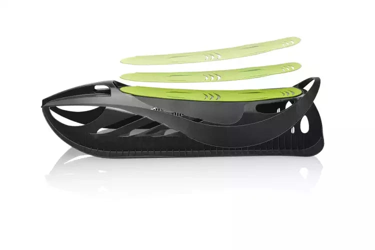 Snow Glider Futuristic Steerable Sled with Steering Wheel Powershot