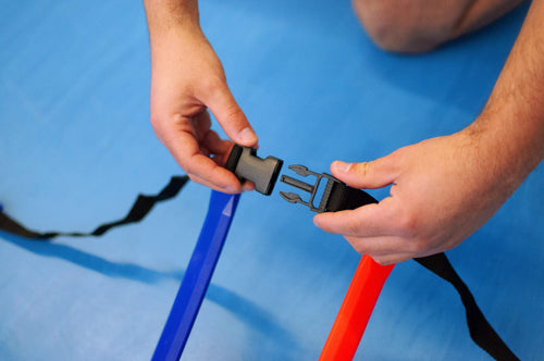 Combinable agility ladders with carry bag