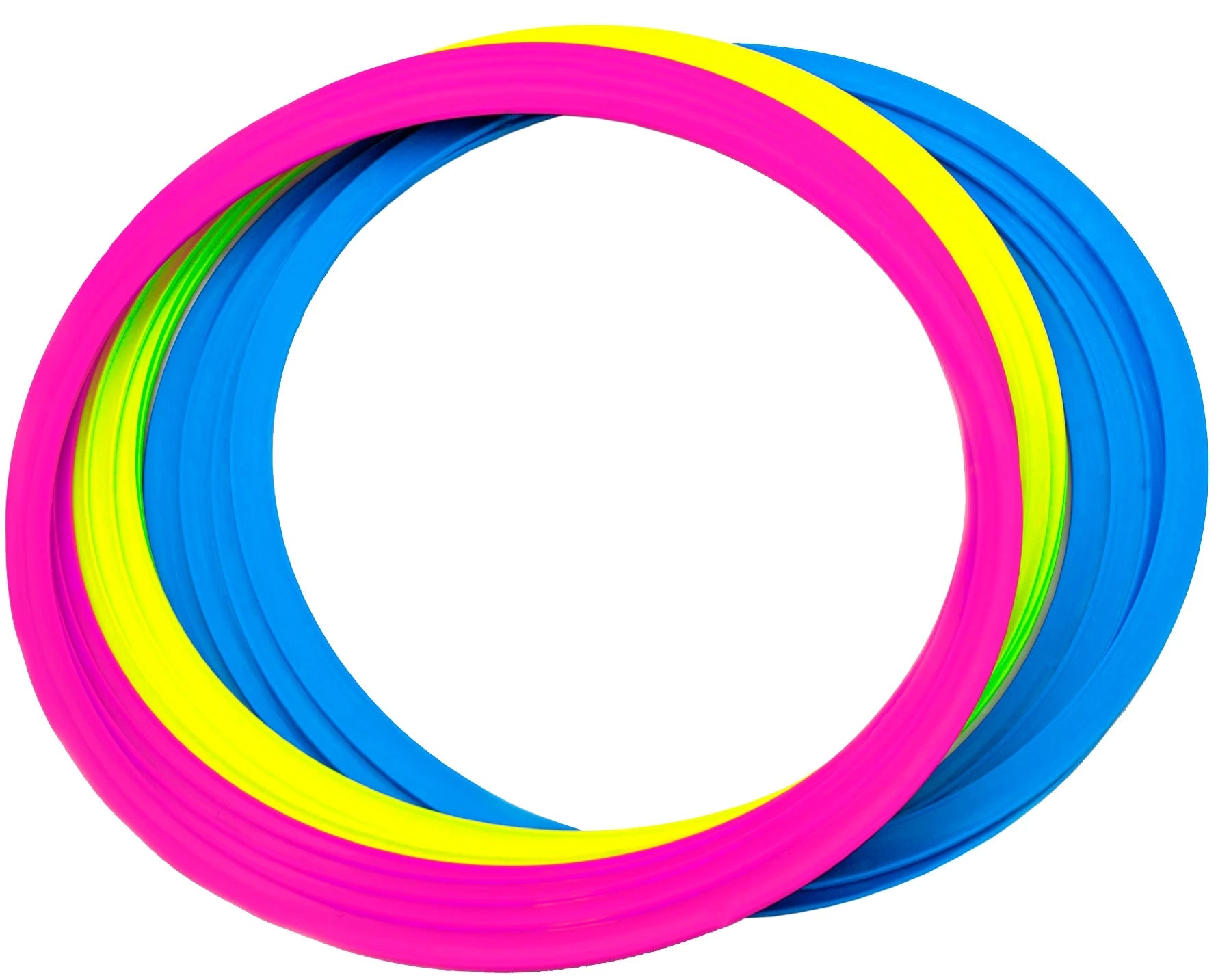 Flat speed agility rings - set of 12 in a bag