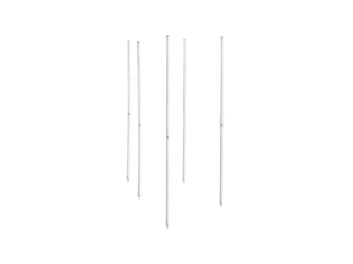 Set of 5 slalom poles with spike