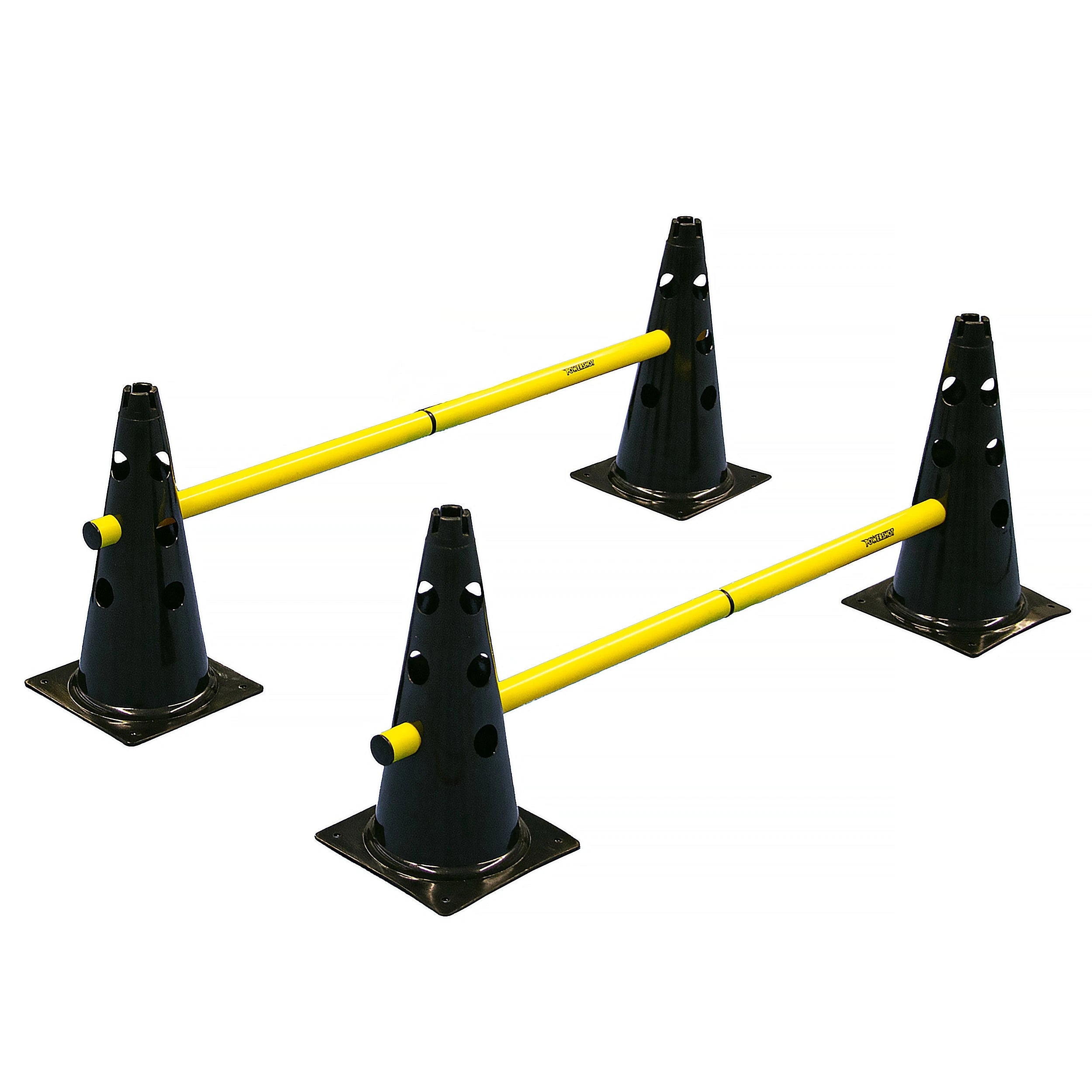 Set of 4 agility cones with bars Powershot