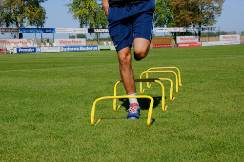 Set of 5 adjustable hurdles - 23cm to 30cm