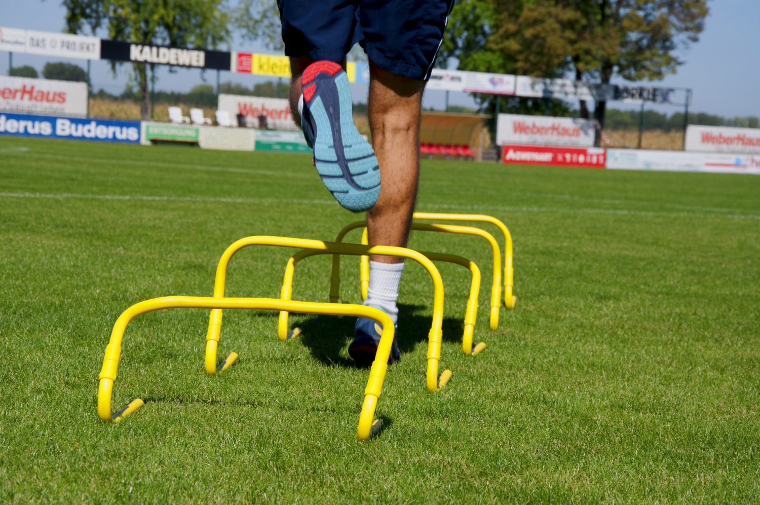 Set of 5 adjustable hurdles - 23cm to 30cm