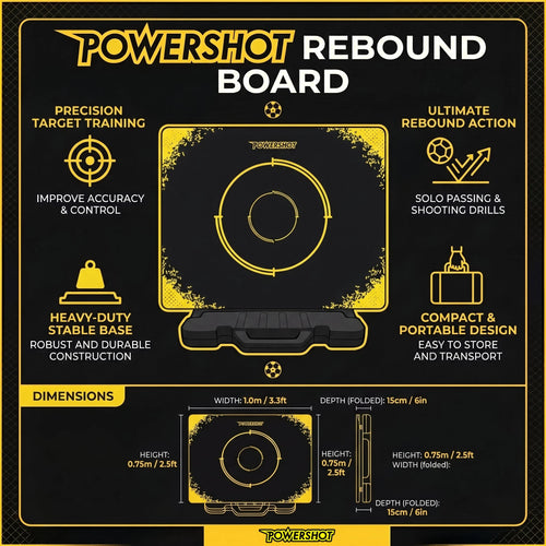 Rebound board - 1m x 0.75m with curved board