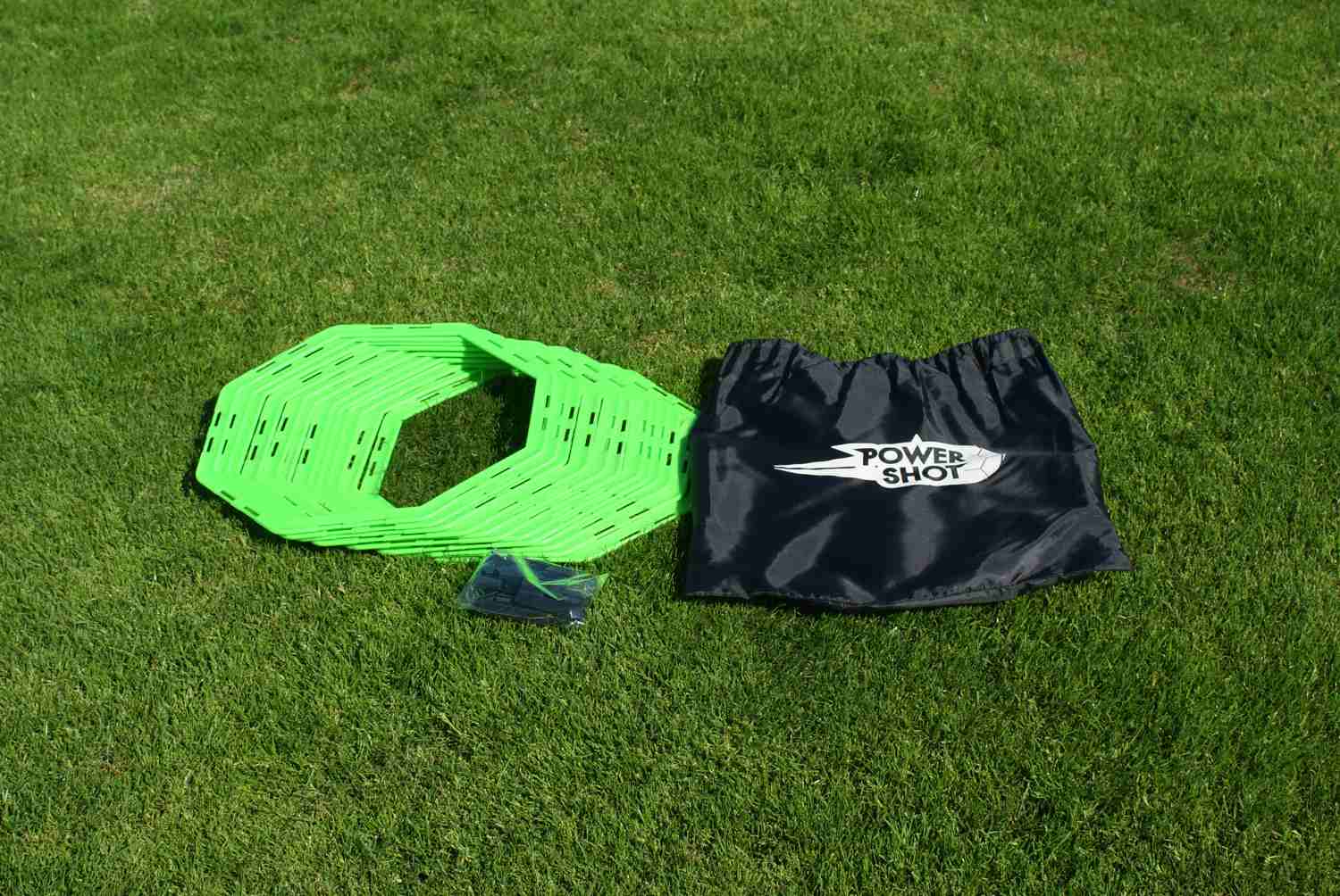 Octagonal agility ladder with carry bag