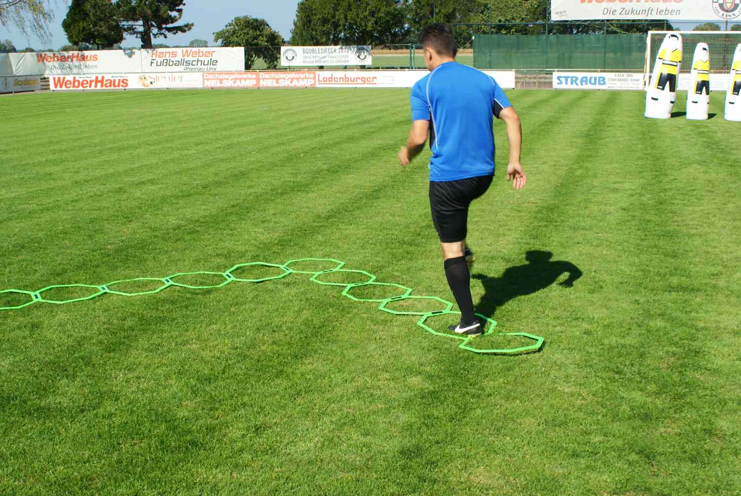 Octagonal agility ladder with carry bag