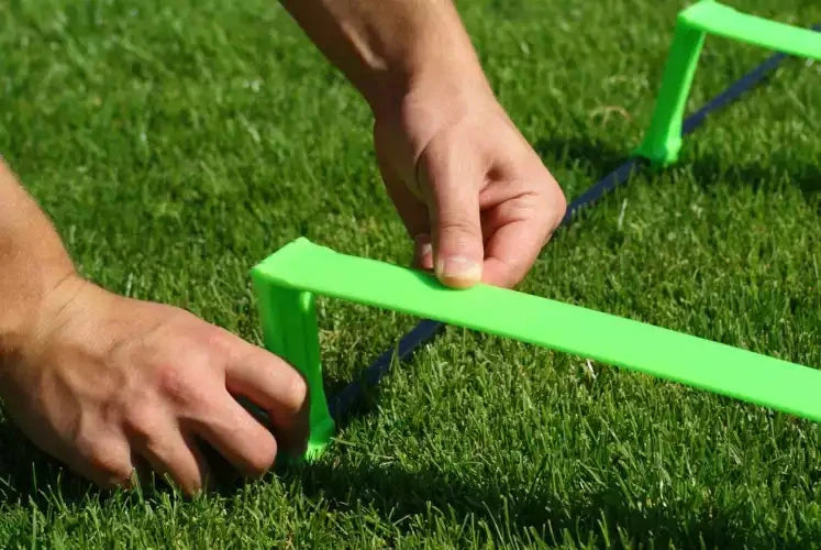 Foldable agility ladder with carry bag