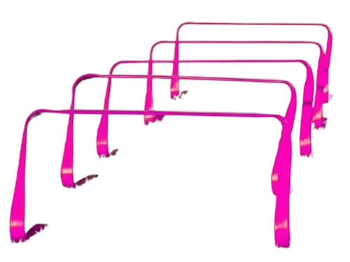 Set of 5 Flat hurdles - 23cm Powershot