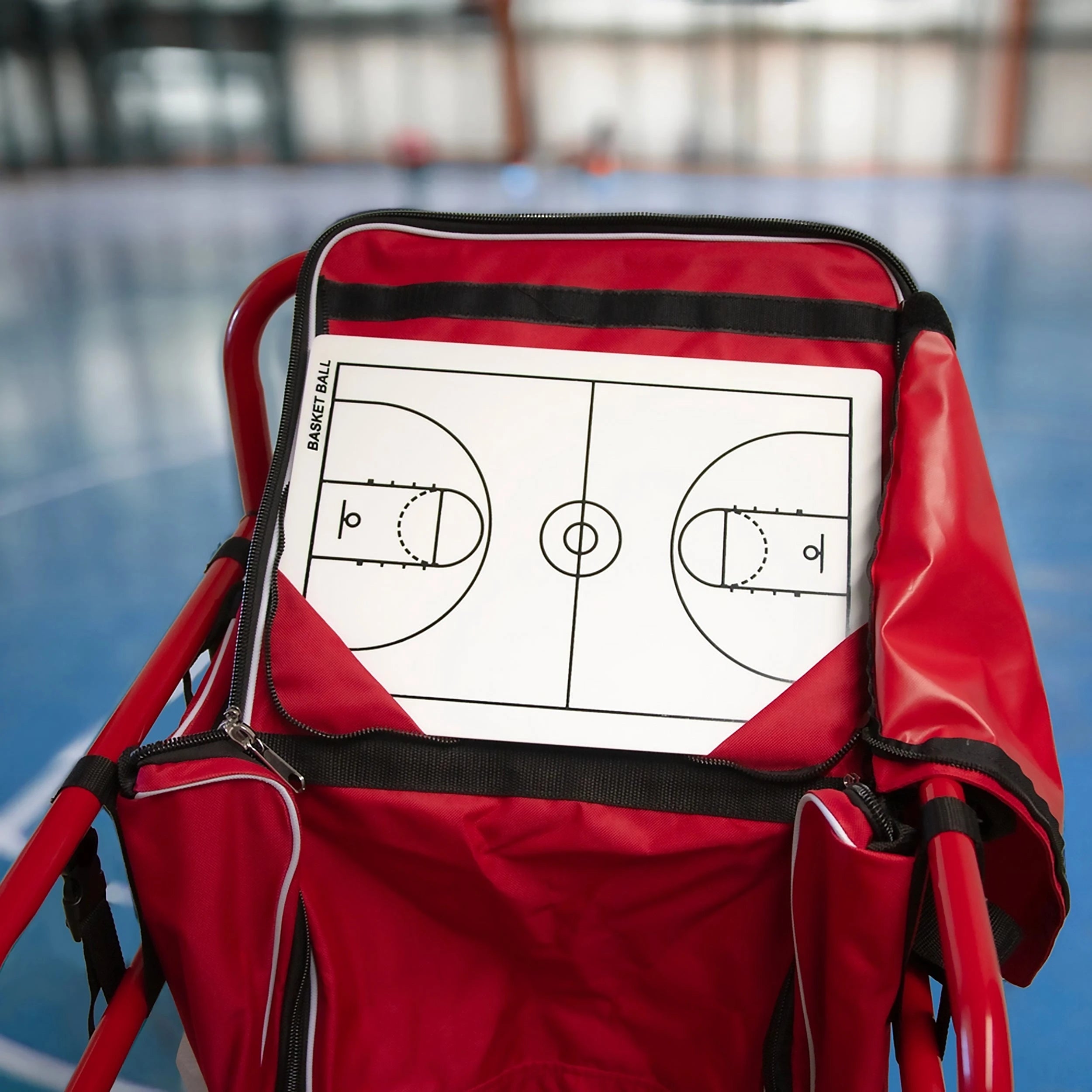 Basketball Equipment Cart with Bib Storage Bag Powershot