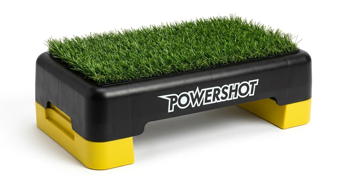 Step with synthetic turf - 45cm x 28cm x 10cm Powershot