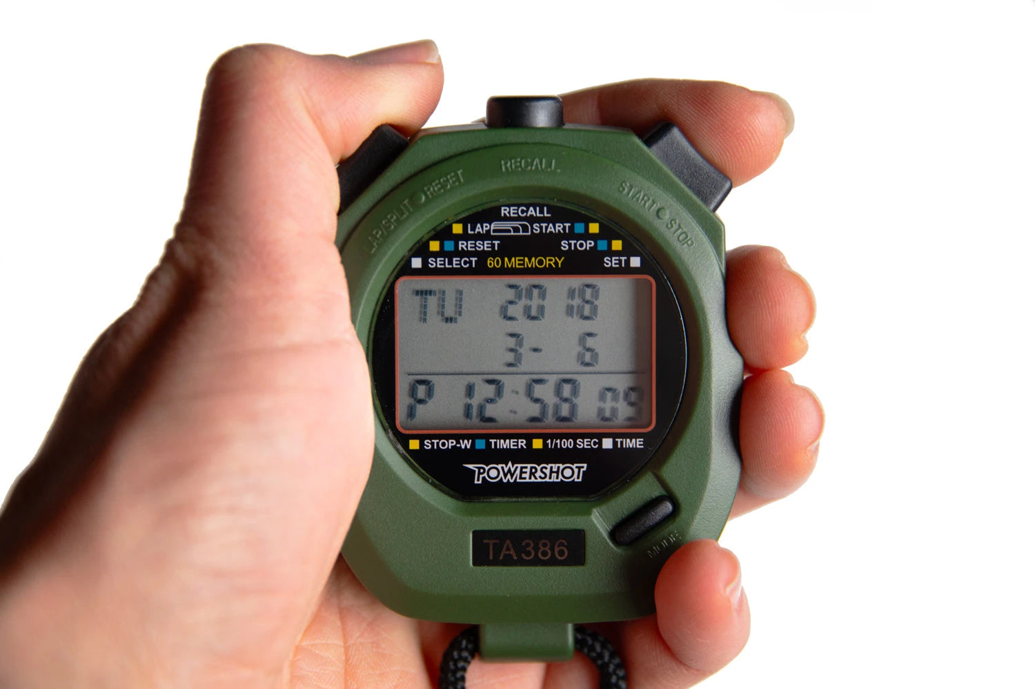 Stopwatch memorizes up to 60 laps - Set of 3